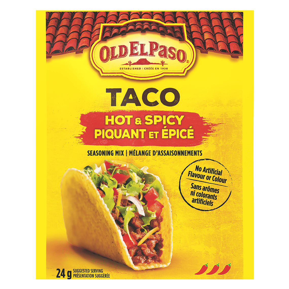 Taco Hot Spicy Seasoning Mix & Mexican Delight Old El Paso